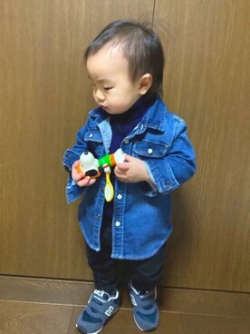 「babygap」｜「アイテム（その他）」を使った、lenlen23さん（キッズ・80cm）の冬コーディネート