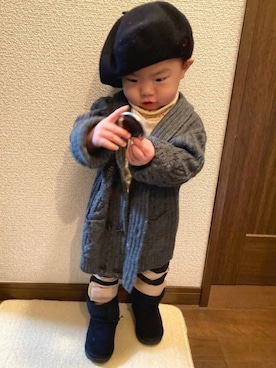 lenlen_rinrinさん（キッズ・80cm）の冬コーディネート