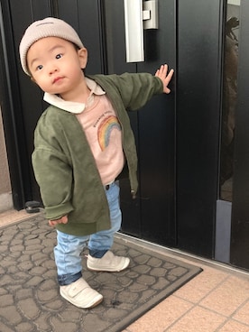 lenlen_rinrinさん（キッズ・80cm）の春コーディネート