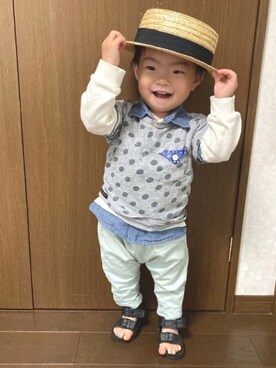 「Mint隊」｜lenlen23さん（キッズ・80cm）の春コーディネート