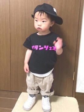 lenlen_rinrinさん（キッズ・80cm）の春コーディネート