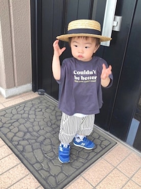 「ALWAYS(オルウェイズ)のアイテム」を使った、lenlen_rinrinさん(キッズ・80cm)の春コーディネート