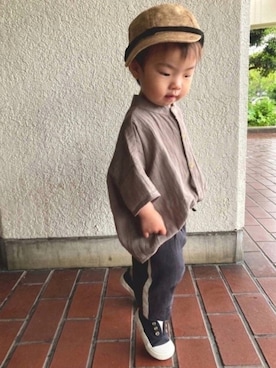 「ALWAYS(オルウェイズ)のアイテム」を使った、lenlen_rinrinさん(キッズ・80cm)の春コーディネート