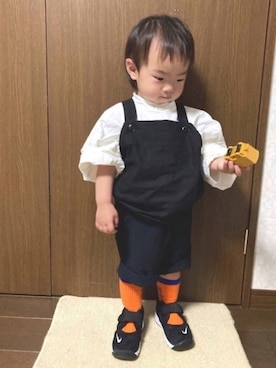 「アイテム（おもちゃ）」を使った、lenlen23さん（キッズ・80cm）の夏コーディネート