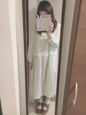 「ふんわり」｜「アイテム（その他シューズ）」を使った、Kyokaさん（レディース・158cm）の春コーディネート