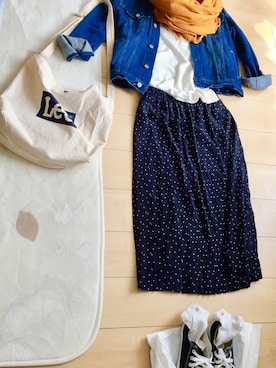 「NATURE（ナチュール）のアイテム」を使った、るん♫さん（レディース・161cm）の春コーディネート