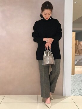 mika꙳Plage 2018aw アランタートルプルオーバー◆ plage（プラージュ）の「アランタートルプルオーバー◇（ニット