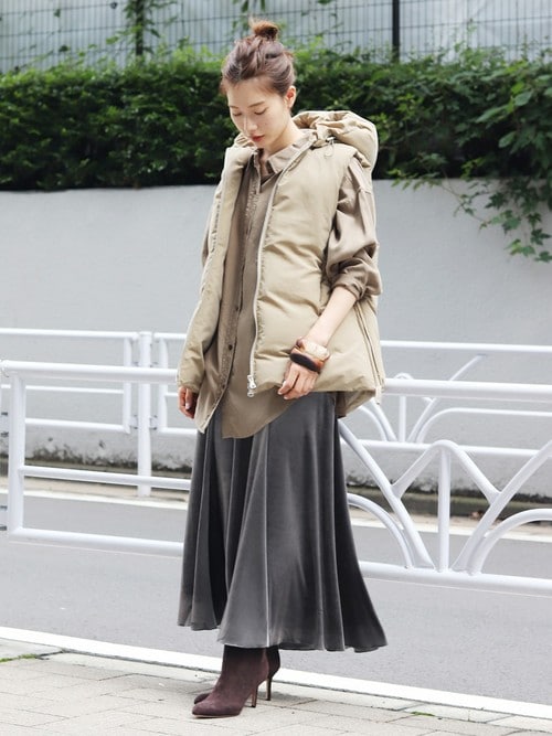 plage　HAKUU ダウンベスト Plage HAKUUハクウ 別注MID/L ダウンベスト