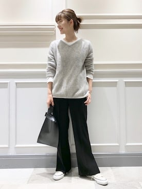 Plage - 【美品❣️】plage 2017 fur Vネックプルオーバー plage（プラージュ）の「Fur Vネック ニットプルオーバー