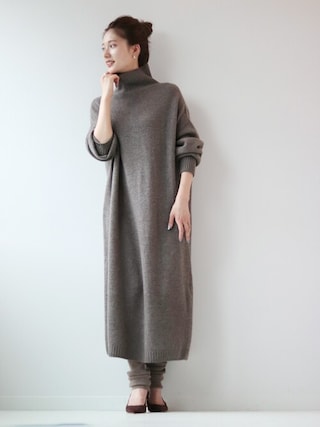 plage（プラージュ）の「カシミヤコンハイネックワンピース