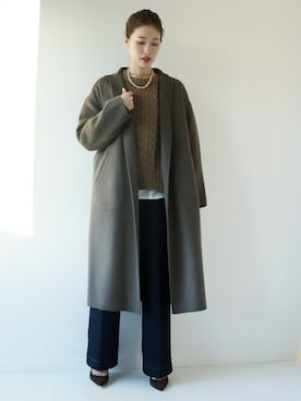 「plage（プラージュ）のアイテム（その他アウター）」を使った、minamiさん（レディース・165cm）の冬コーディネート