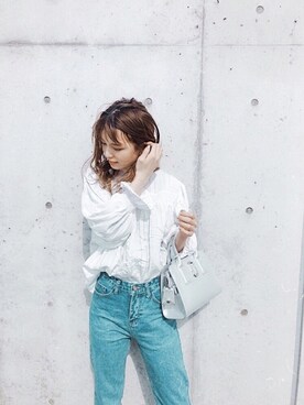 「MARC JACOBS（マークジェイコブス）のアイテム（ハンドバッグ）」を使った、Hono☽さん（レディース・160cm）の夏コーディネート