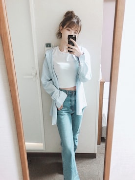 「激安コーデ」｜「アイテム（パンツ）」を使った、Hono☽さん（レディース・160cm）の夏コーディネート