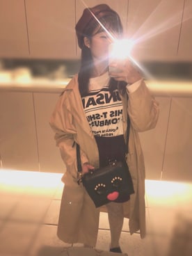 「Another Edition（アナザーエディション）のアイテム（ハンチング/ベレー帽）」を使った、ａｍさん（レディース・150cm）の秋コーディネート