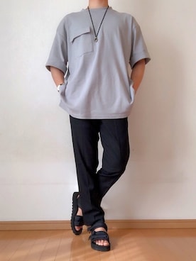 「EVOL（イーボル）のアイテム」を使った、ゆんさん（メンズ・170cm）の秋コーディネート