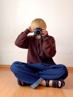 「EVOL（イーボル）のアイテム」を使った、ゆんさん（メンズ・170cm）の秋コーディネート