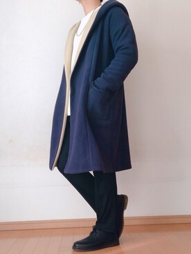 「MONO-MART（モノマート）のアイテム（その他アウター）」を使った、ゆんさん（メンズ・170cm）の冬コーディネート