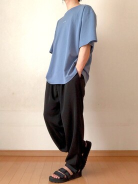 「EVOL（イーボル）のアイテム」を使った、ゆんさん（メンズ・170cm）の夏コーディネート