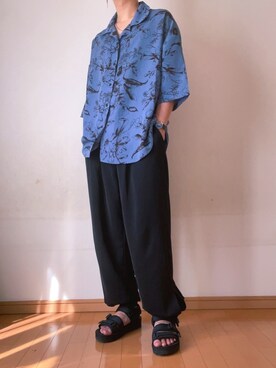 「EVOL（イーボル）のアイテム」を使った、ゆんさん（メンズ・170cm）の春コーディネート