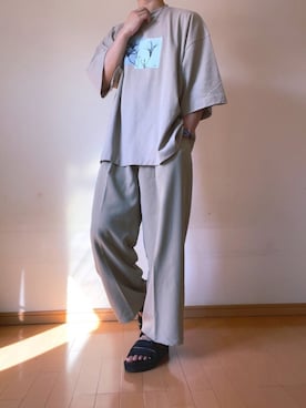 「EVOL（イーボル）のアイテム」を使った、ゆんさん（メンズ・170cm）の夏コーディネート