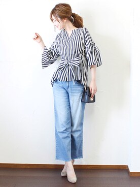 「NETSTAR（ネットスター）のアイテム（パンツ）」を使った、ogayuriさん（レディース・160cm）の夏コーディネート
