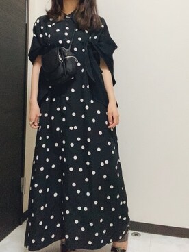 「AKIRANAKA（アキラナカ）のアイテム（ワンピース/ドレス）」を使った、yukaさん（レディース・154cm）の夏コーディネート