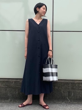 「ONE-PIECE」｜ishida2707さん（レディース・174cm）の夏コーディネート