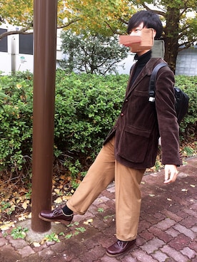 「Ralph Lauren」｜「アイテム（その他アウター）」を使った、〆さん（メンズ・183cm）の秋コーディネート