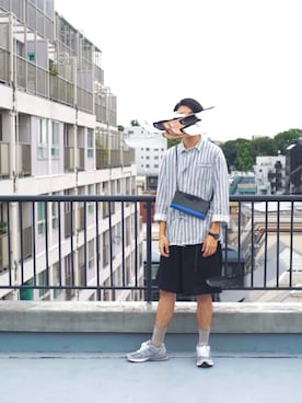 「軍物」｜〆さん（メンズ・183cm）の夏コーディネート