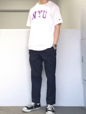 Aさん（メンズ・175cm）の夏コーディネート