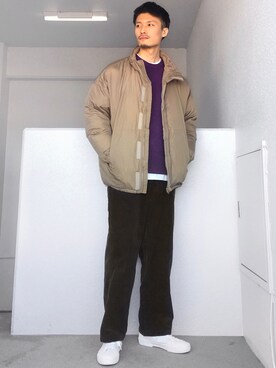 「YARD PLUS（ヤードプリュス）のアイテム（ジャケット/アウター）」を使った、Aさん（メンズ・175cm）の冬コーディネート