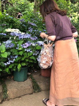 「ROCHAS（ロシャス）のアイテム」を使った、haha_ruka_kkさん（レディース・155cm）の夏コーディネート