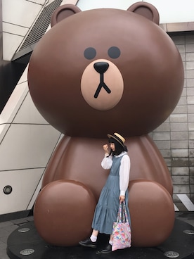 「韓国旅行」｜「アイテム（ワンピース/ドレス）」を使った、kanaさん（レディース・161cm）の春コーディネート