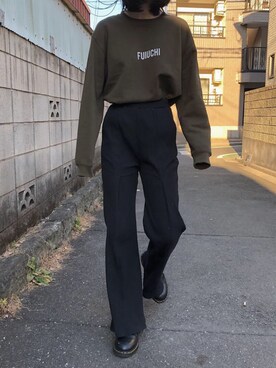 「ウエストイン」｜「アイテム（その他）」を使った、kanaさん（レディース・161cm）の冬コーディネート