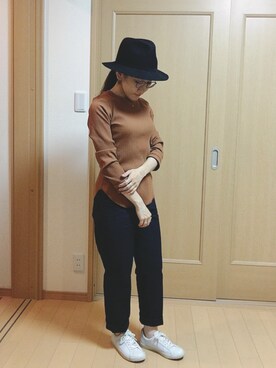 「R（アール）のアイテム」を使った、Shigemi さん（レディース・151cm）の秋コーディネート