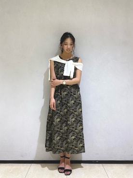 「Te chichi CLASSIC（テチチクラシック）のアイテム（ワンピース/ドレス）」を使った、Ohmoriさん（レディース・162cm）の夏コーディネート