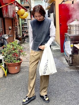 sayaさん（レディース・161cm）の春コーディネート