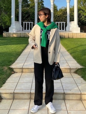 sayaさん（レディース・161cm）の春コーディネート