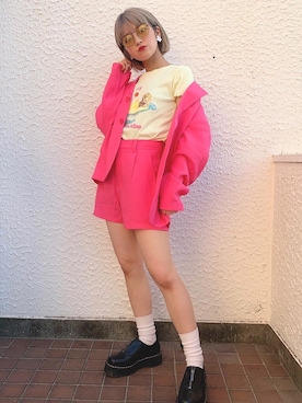 田中 優華さん（レディース・155cm）の春コーディネート