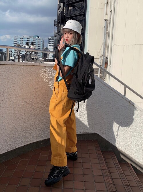 田中 優華 X Girl 原宿 X Girlのハットを使ったコーディネート Wear