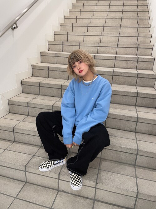 田中 優華 X Girl 原宿 X Girlのスウェットを使ったコーディネート Wear