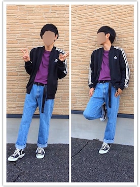 「HANES（ヘインズ）のアイテム（パンツ）」を使った、しゅんさん（メンズ・170cm）の秋コーディネート