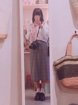 「ハイネックトップス」｜さつきさん（レディース・156cm）の秋コーディネート