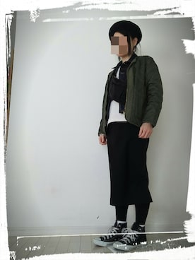 「NANO universe（ナノユニバース）のアイテム（ハンチング/ベレー帽）」を使った、みやさん（レディース・155cm）の冬コーディネート
