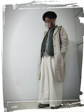 「SHIPS（シップス）のアイテム（ハンチング/ベレー帽）」を使った、みやさん（レディース・155cm）の冬コーディネート
