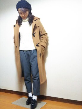 「A part by（アパートバイ）のアイテム（ダッフルコート）」を使った、RIE..:*:･･☆さん（レディース・163cm）の冬コーディネート