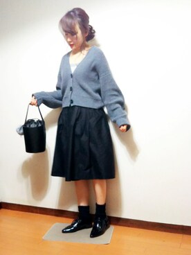 「H&M（エイチ・アンド・エム）のアイテム（ドレスシューズ）」を使った、RIE..:*:･･☆さん（レディース・163cm）の冬コーディネート