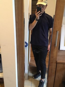 「LACOSTE」｜「アイテム（アナログ腕時計）」を使った、ta-shiさん（メンズ・170cm）の秋コーディネート