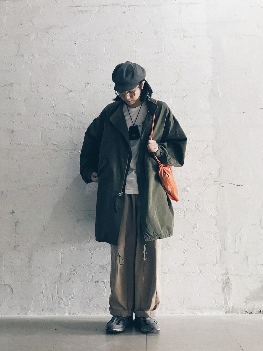 「porter（ペン類、ホワイト系）」を使った、apuredawnさん（メンズ・175cm）の冬コーディネートの1枚目の写真