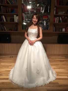 「ウェディングドレス」｜辰巳真理恵さん（レディース・154cm）の秋コーディネート